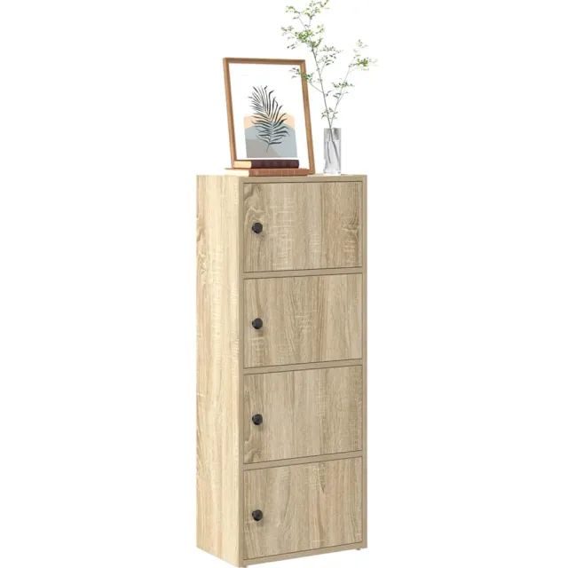vidaXL Boekenkast 40x24x102 cm bewerkt hout sonoma eikenkleurig Bruin