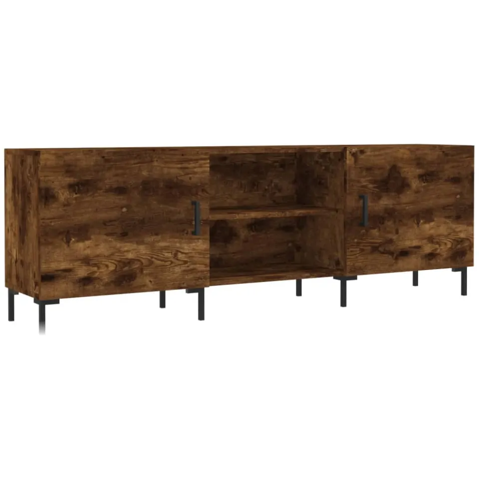 vidaXL Tv-meubel 150x30x50 cm bewerkt hout gerookt eikenkleurig, foto 3