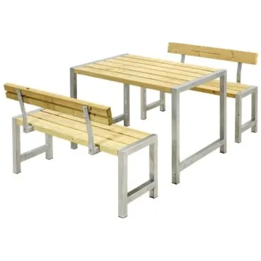 Trendyard Tuinset Industrieel Café Geimpregneerd Hout 2 Rugleuningen