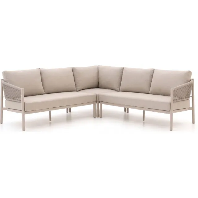 Bellagio tuinmeubelen Bellagio Panaro hoek loungeset 3-delig Taupe