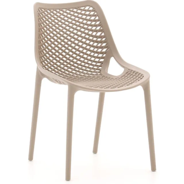 Forza Furniture Forza Ripi/Sestino 220cm dining tuinset 7-delig stapelbaar Wit