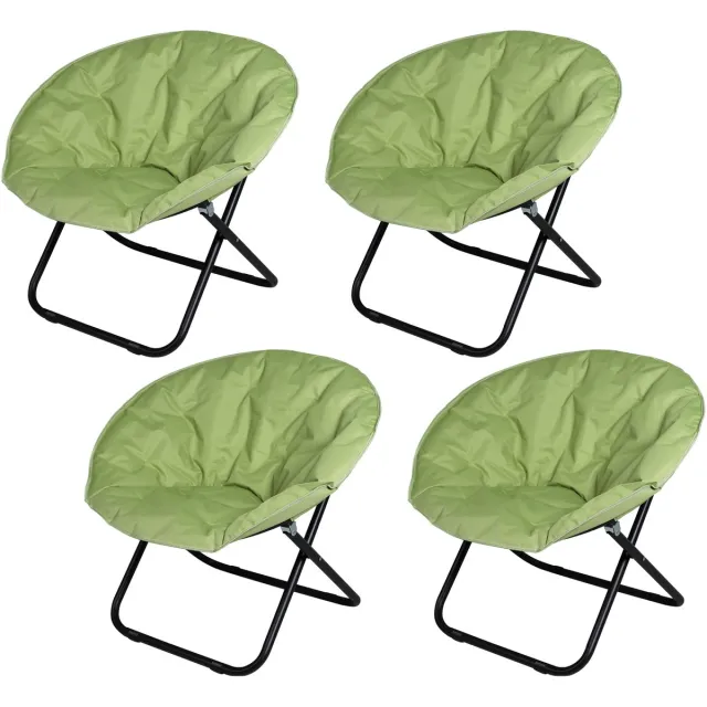 Sunnydays Set van 4 “LE ATLANTIS” love seats Olijfgroen Ø82 x H75 cm