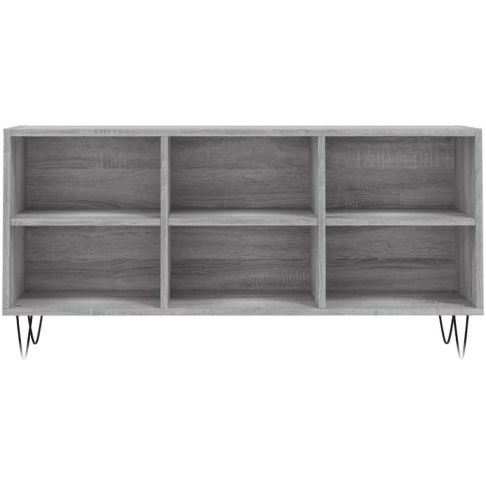 vidaXL Tv-meubel 103,5x30x50 cm bewerkt hout grijs sonoma eikenkleurig