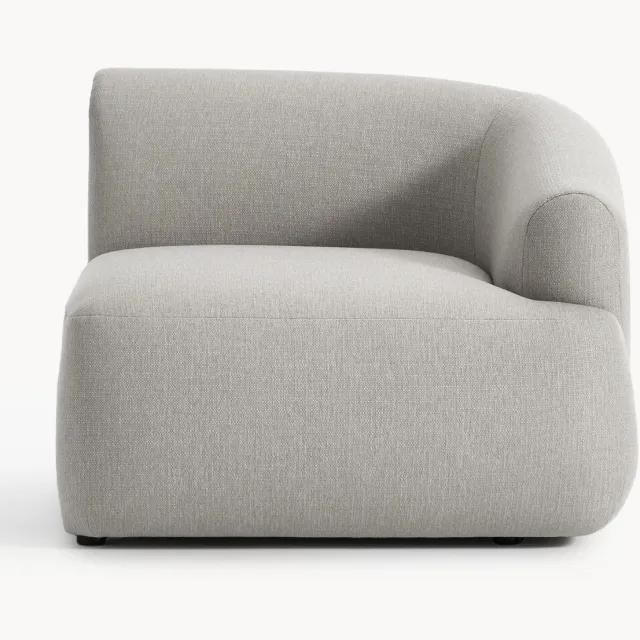 Westwing Collection Hoekmodule Sofia Grijs