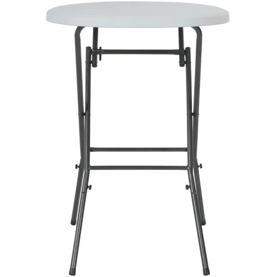 vidaXL Bartafel inklapbaar 80x110 cm HDPE wit, foto 2