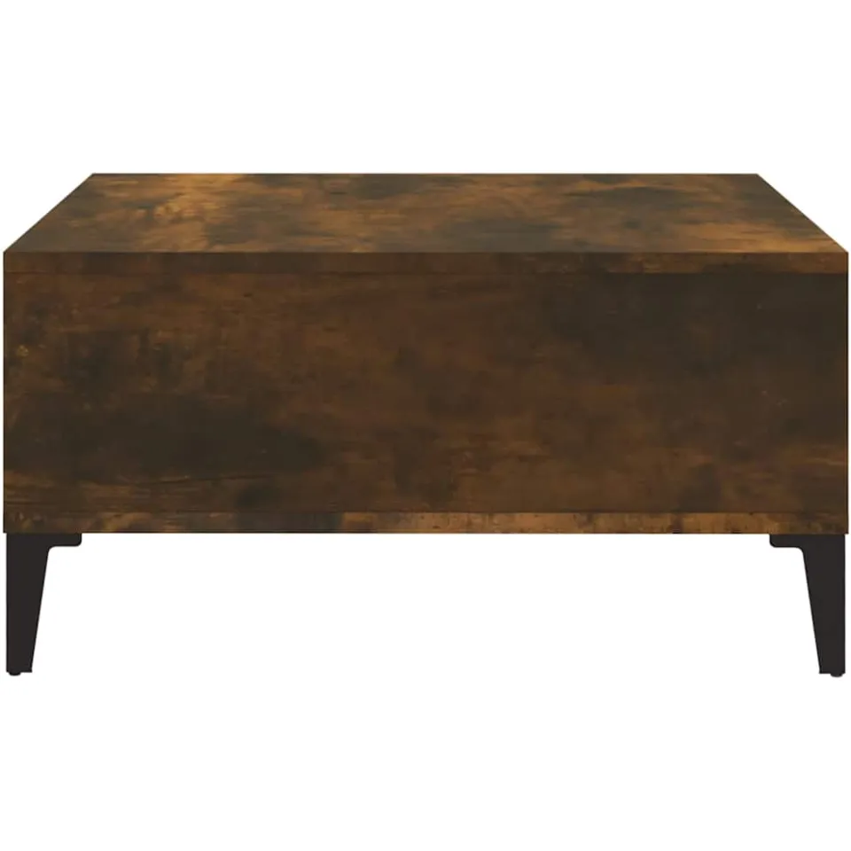 vidaXL Salontafel 60x60x30 cm bewerkt hout gerookt eikenkleurig, foto 4
