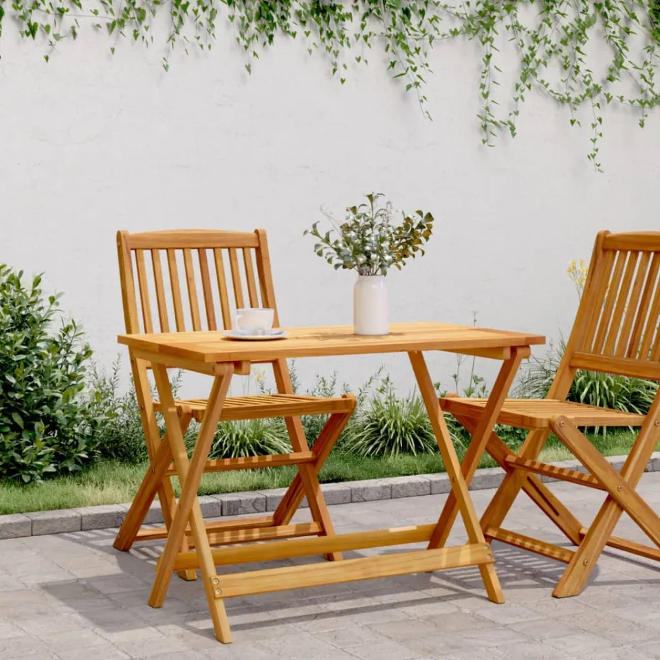 vidaXL Tuintafel inklapbaar 90x52,5x65 cm massief acaciahout bruin, foto 3