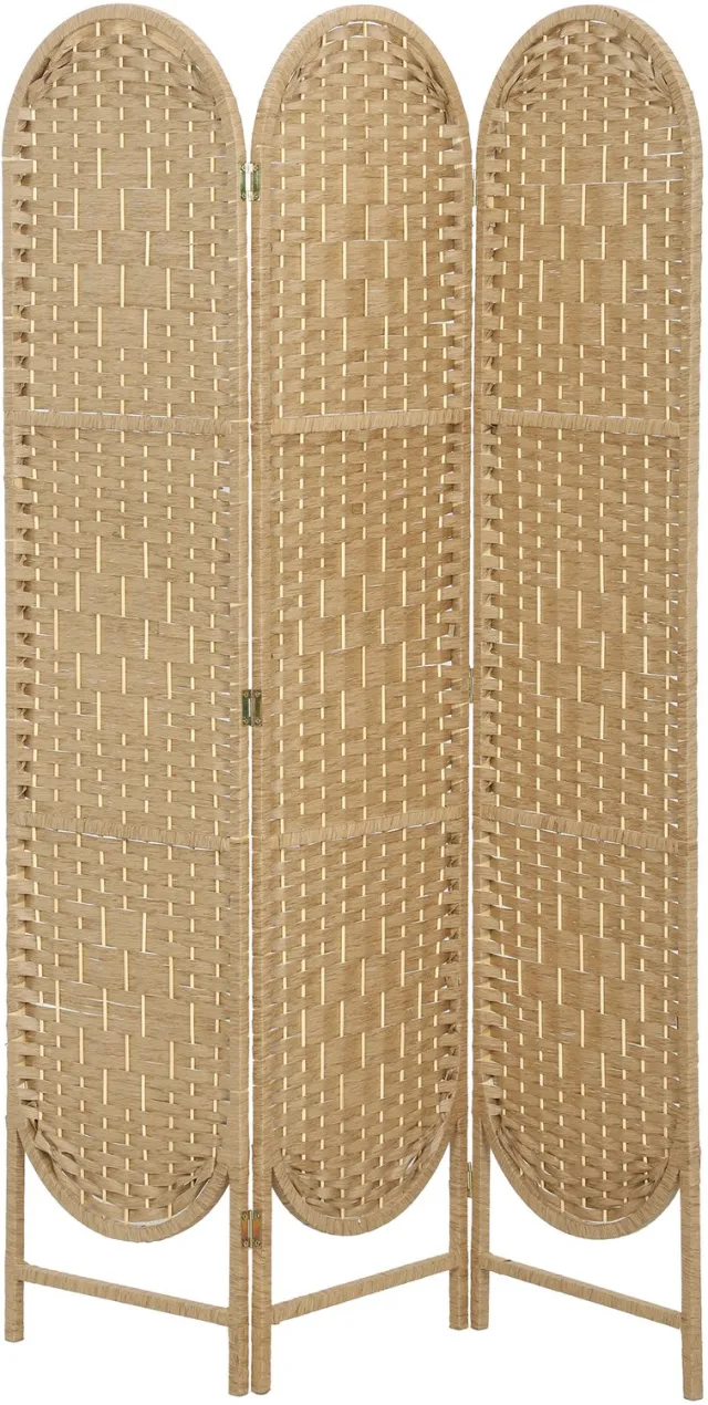 Homcom Kamerscherm - Grenenhout - 120x1,8x170cm - Natuurlijk hout