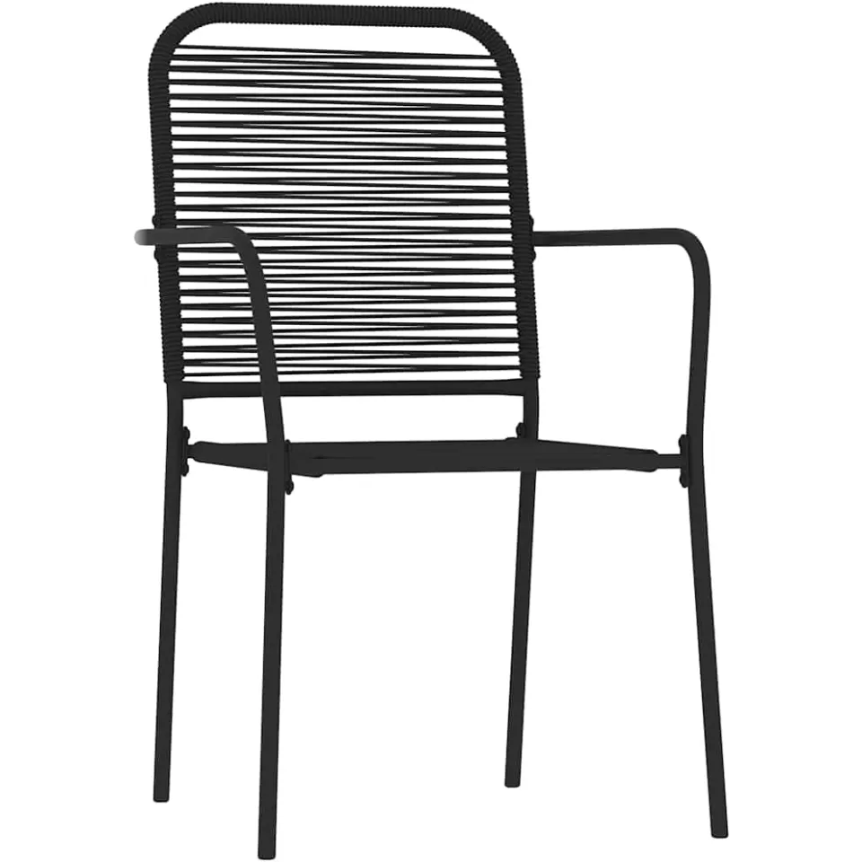 vidaXL 7-delige Tuinset zwart