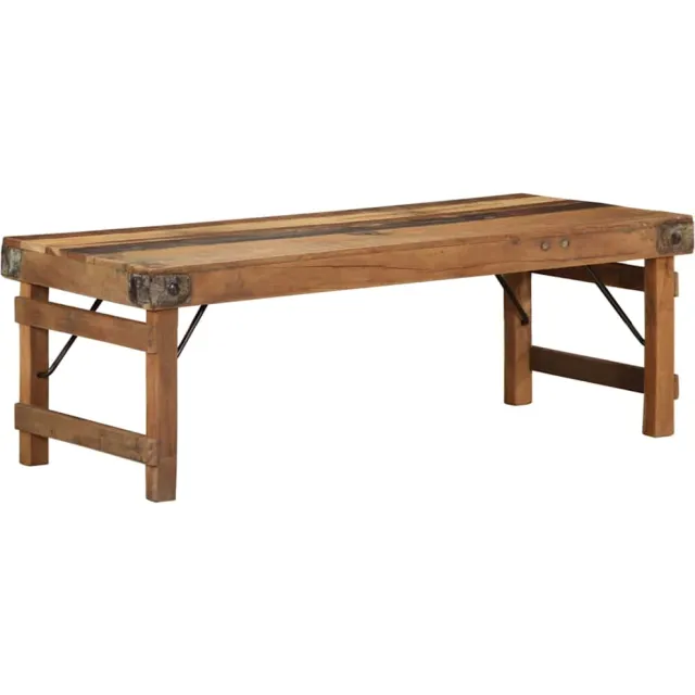 vidaXL Salontafel Bruin 110 x 55 x 40 cm Massief Gerecycled Hout