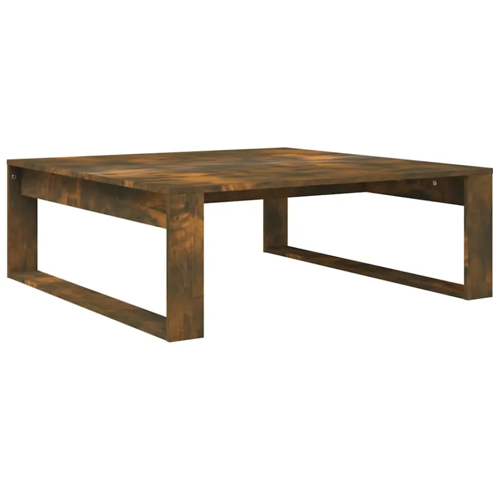 vidaXL Salontafel 100x100x35 cm bewerkt hout gerookt eikenkleurig, foto 3