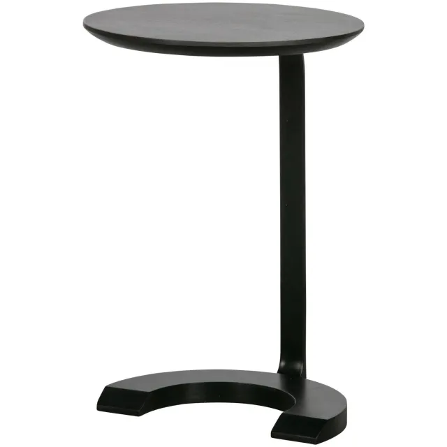 WOOOD Floor bijzettafel zwart black