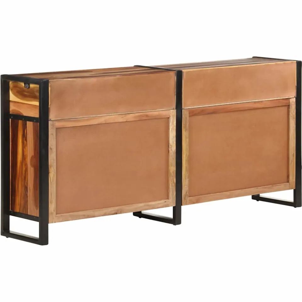 vidaXL Dressoir 172x35x80 cm acaciahout met honingkleurige afwerking bruin, foto 4