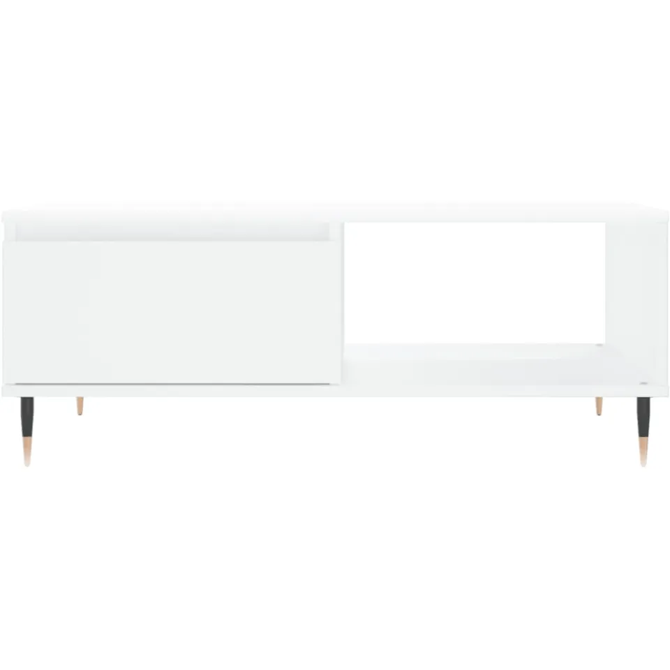 vidaXL Salontafel 90x60x35 cm bewerkt hout wit