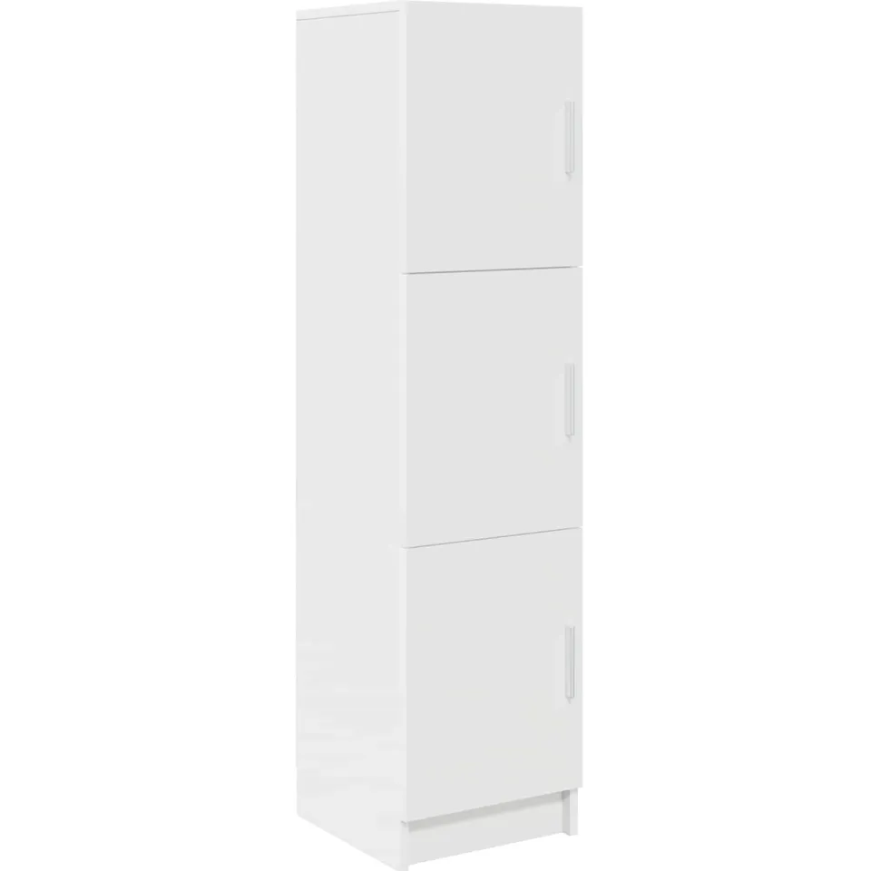 vidaXL Hoge kast Wit 31.5 x 32 x 122.5 cm, foto 3