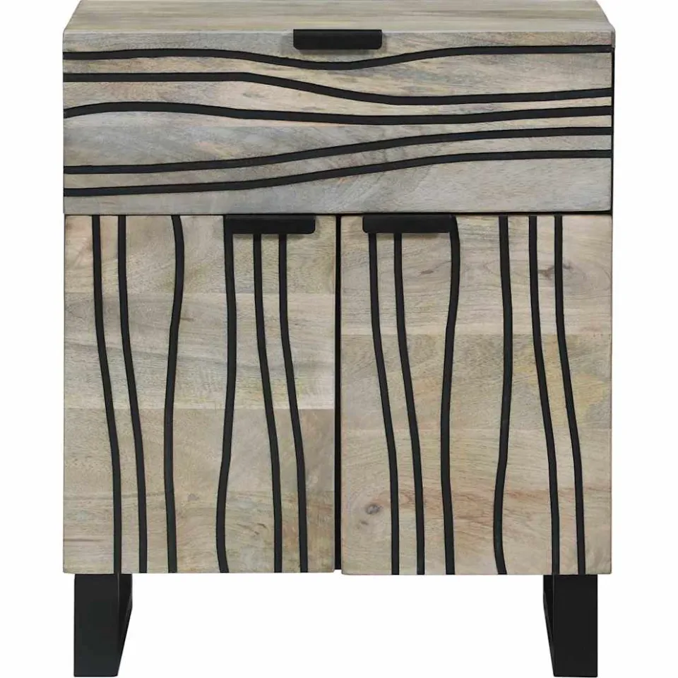 vidaXL Nachtkastje Wit 50 x 33 x 60 cm Bewerkt hout, foto 3