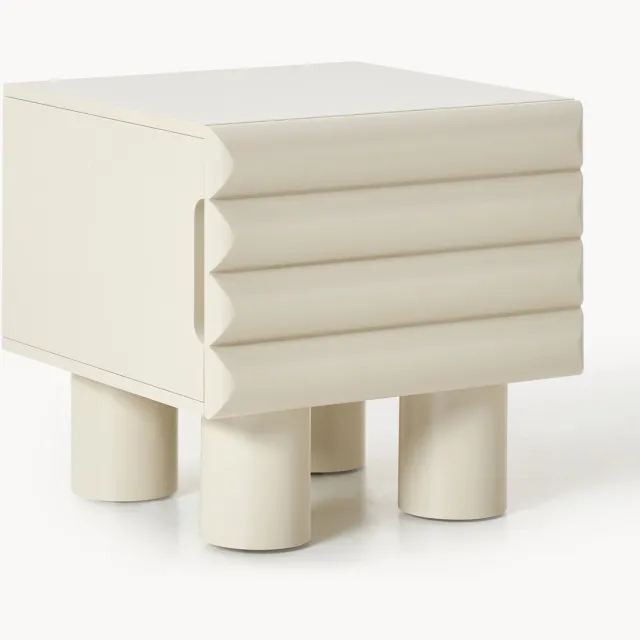 Westwing Collection Nachtkastje Fana Beige