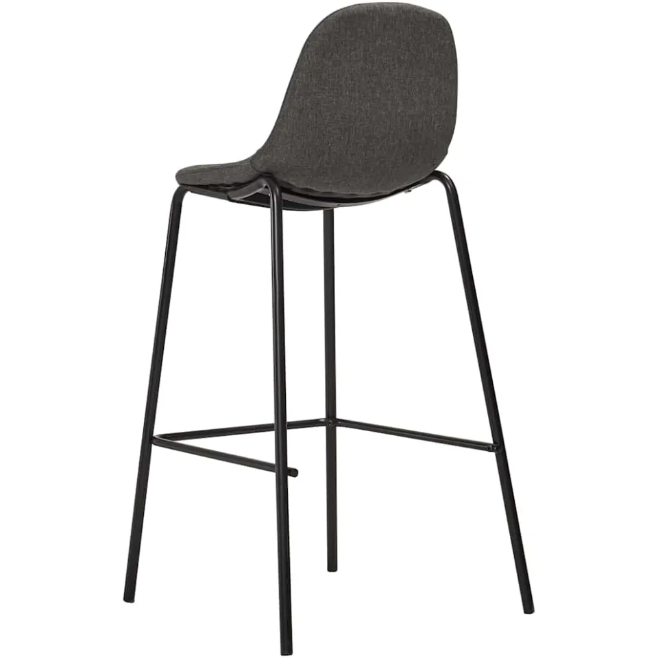 vidaXL Barstoelen 6 st stof donkergrijs grijs, foto 4
