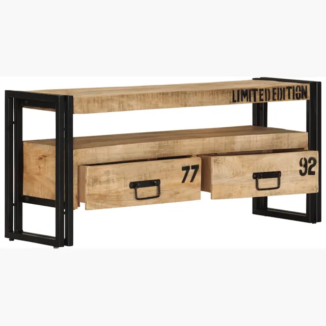 vidaXL Tv-meubel 100x30x45 cm massief mangohout Bruin
