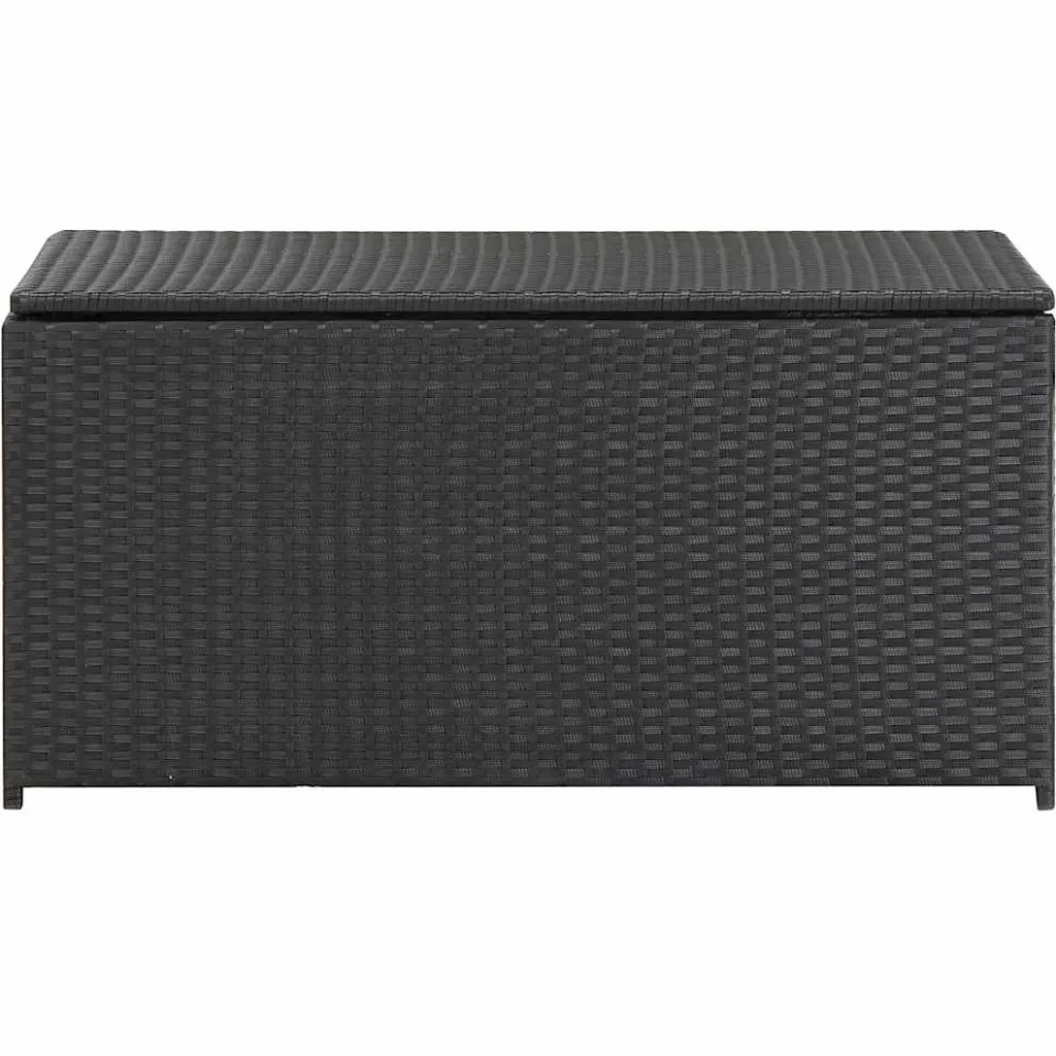 vidaXL Tuinbox 100x50x50 cm poly rattan zwart, foto 4