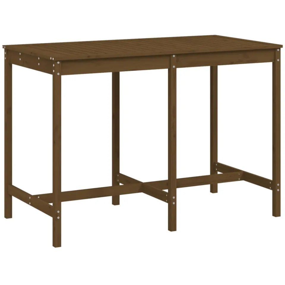 vidaXL Tuintafel 159,5x82,5x110 cm massief grenenhout honingbruin