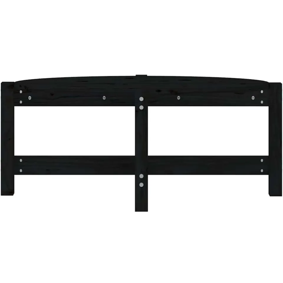 vidaXL Salontafel 87x48x35 cm massief grenenhout zwart, foto 4