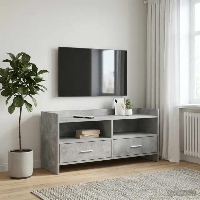 vidaXL TV-kast 100 x 33 x 47 cm Betongrijs Bewerkt hout grijs, foto 2