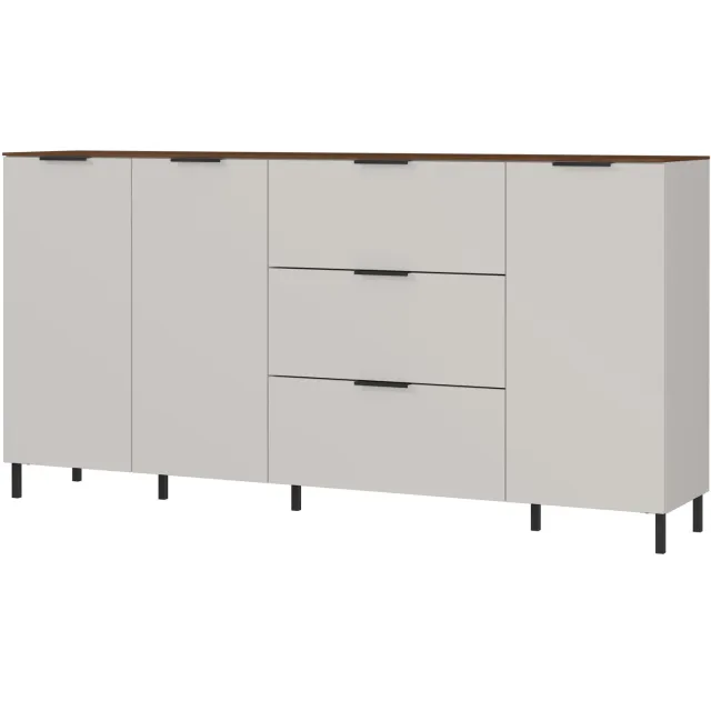 dressoir Amalfi zand-walnoot Zand/Bruin