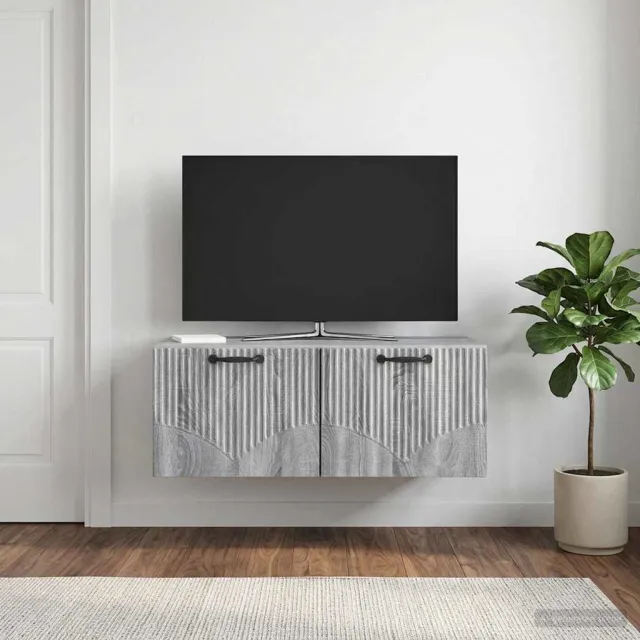 vidaXL Wandbeugel TV-kast Grijs sonoma 78,5 x 41 x 30 cm Bewerkt hout, foto 2