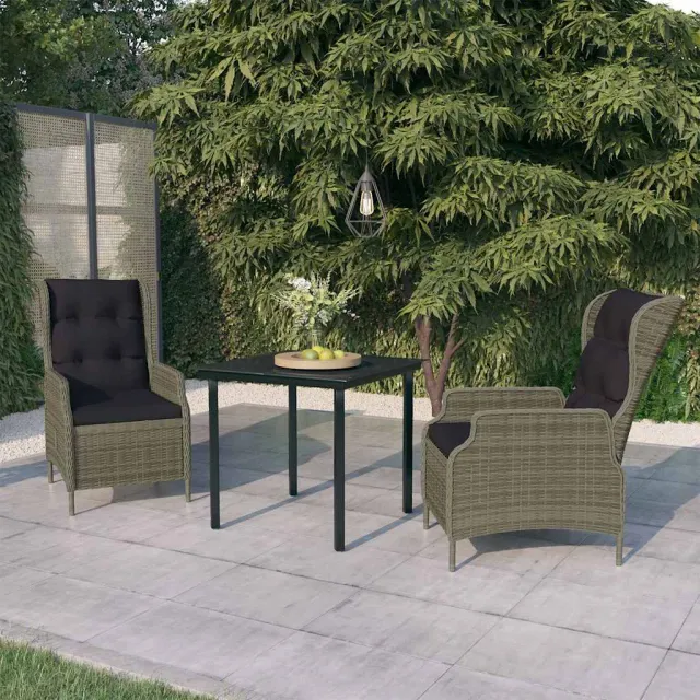 vidaXL 3-delige Tuinset bruin, foto 2