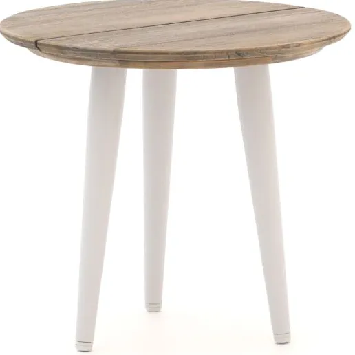 ROUGH Furniture ROUGH-K bijzet tuintafel ø 50cm Wit