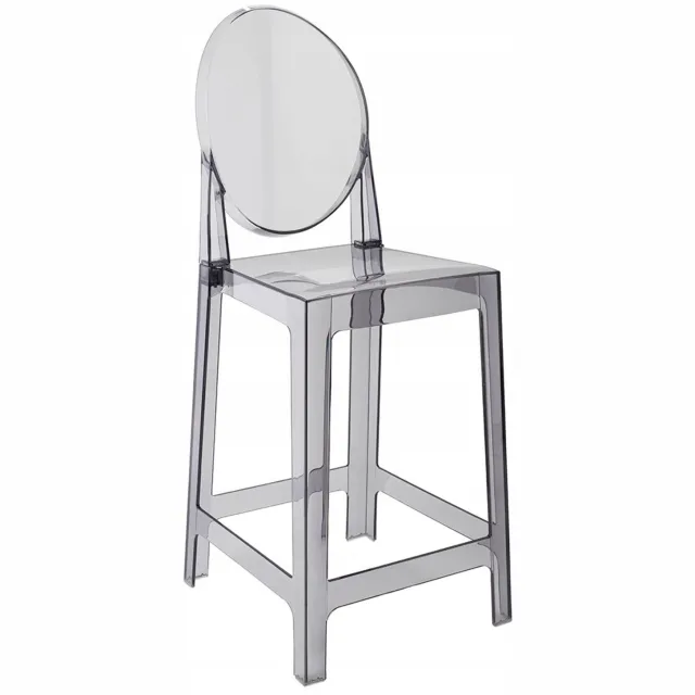 Home King Victoria barkruk 65 cm rookkleurig polycarbonaat