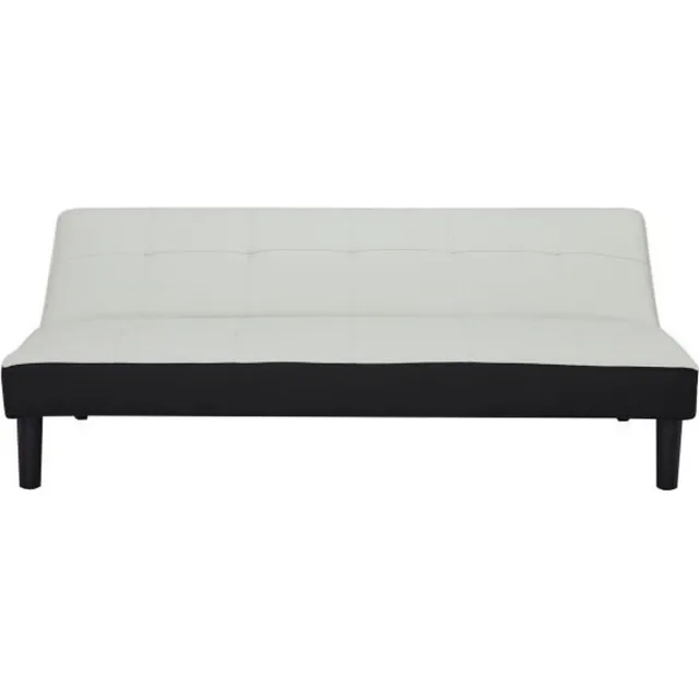 Pure Garden & Living Slaapbank Dublin - 1 persoons - Logeerbed - Uitklapbaar - Polyester - 2,5-zits - Zetelbed - 77 x 179 x 93,5cm - Wit