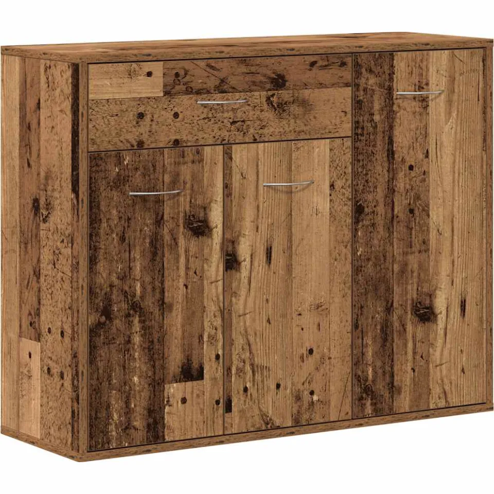 vidaXL Dressoir 88x30x70 cm spaanplaat oud hout Bruin
