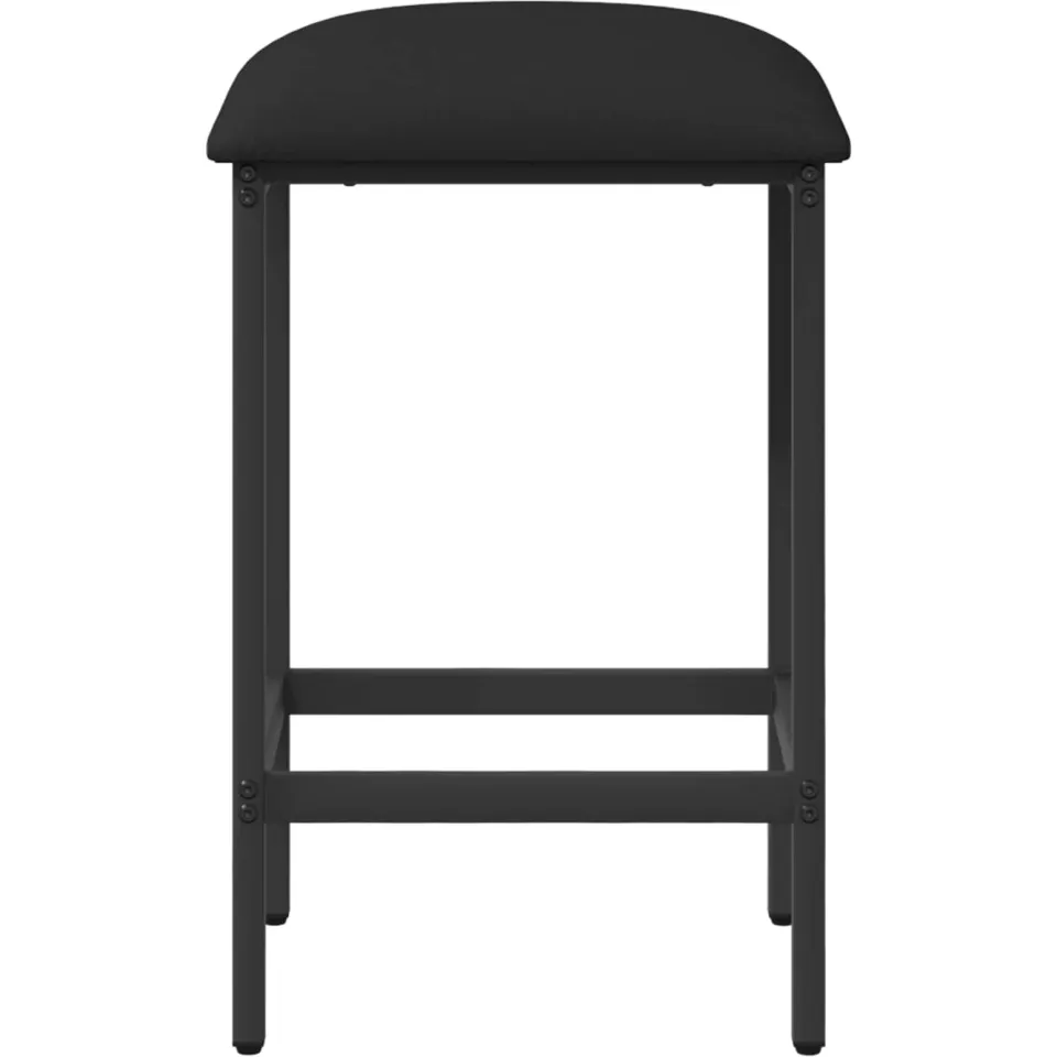 vidaXL Barkruk 2 st Zwart 40 x 32 x 64 cm Bewerkt hout