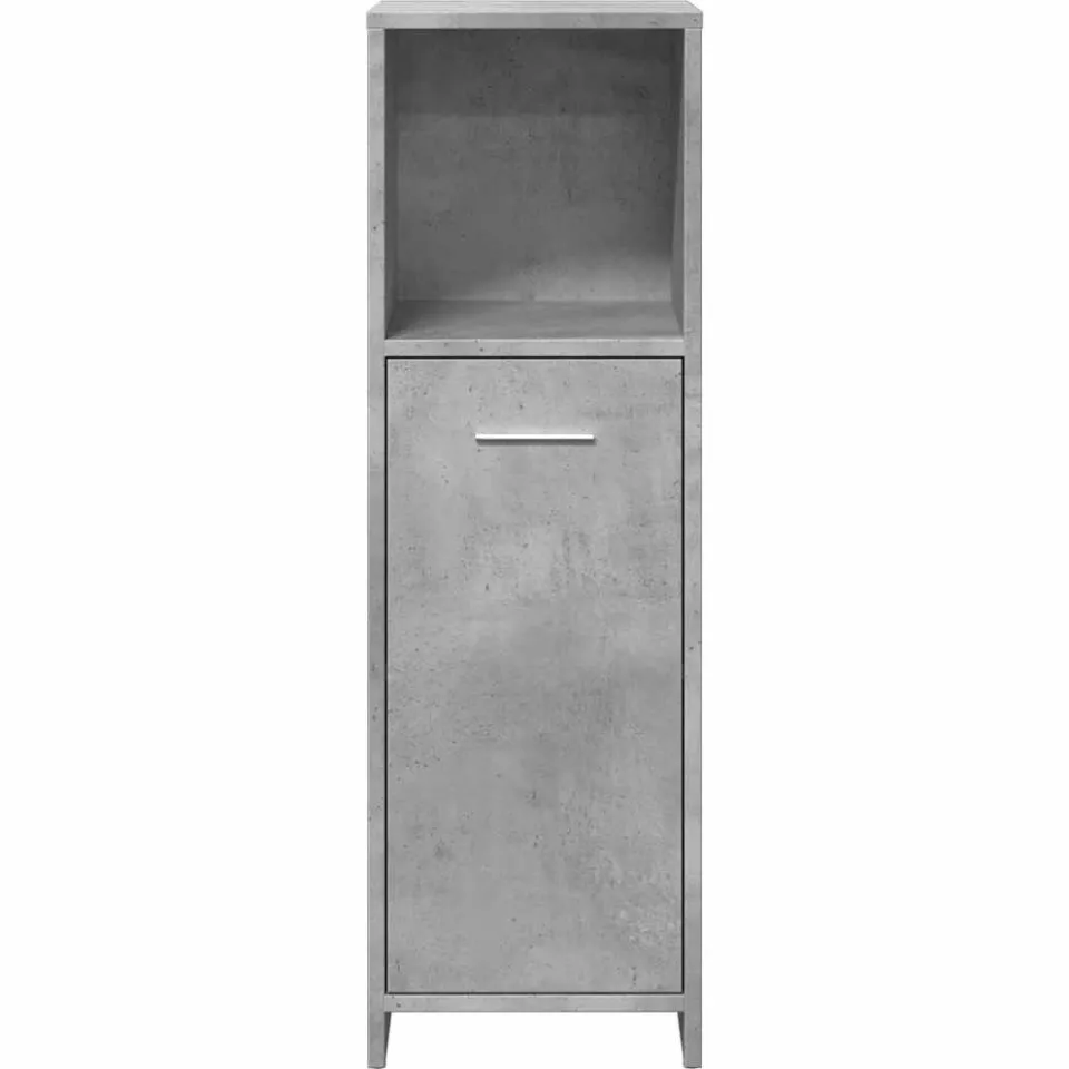 vidaXL Badkamerkast 30x30x95 cm spaanplaat betongrijs grijs, foto 4