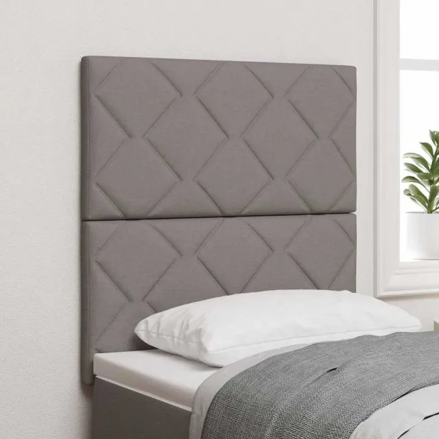 vidaXL LED Hoofdbord Taupe Stof