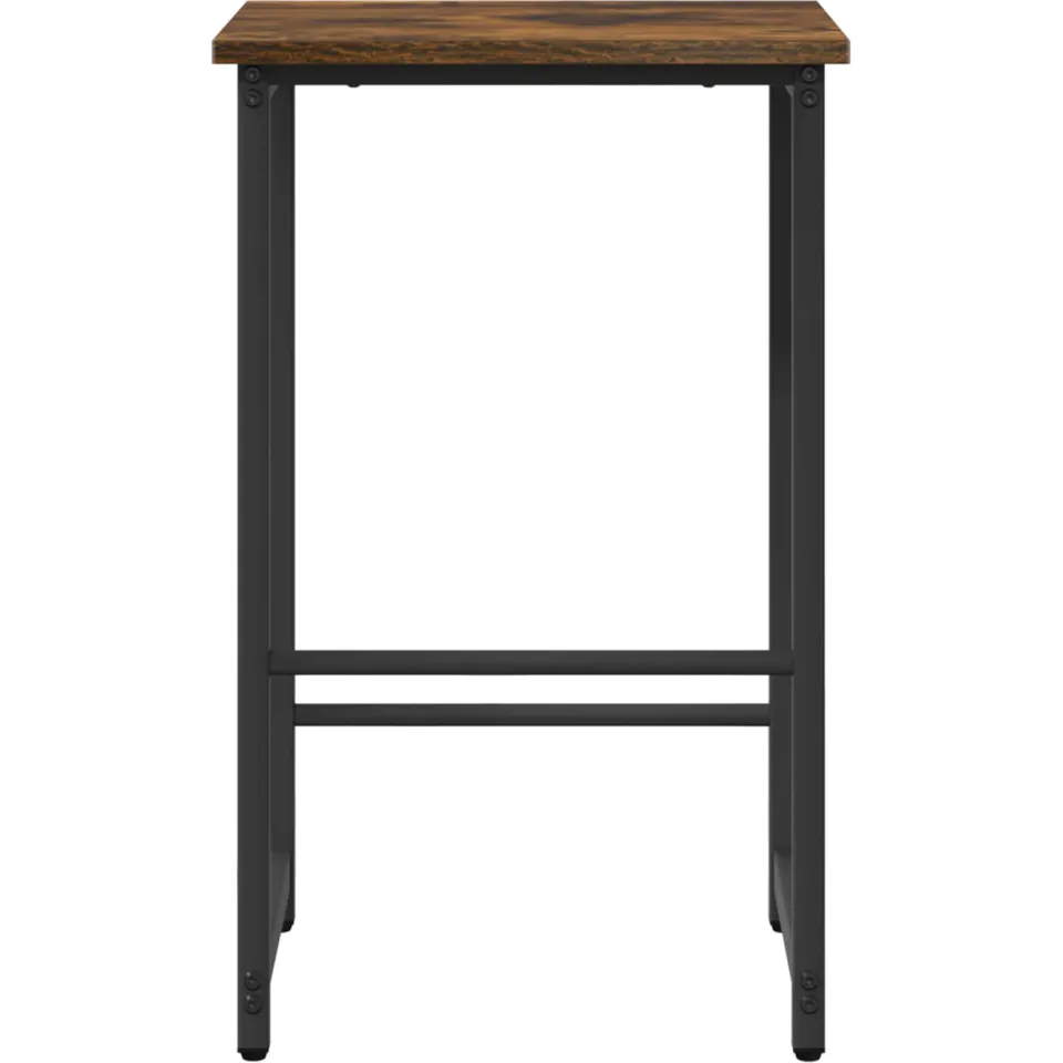 vidaXL Barkruk Gerookt eiken 40 x 32 x 64 cm Bewerkt hout, foto 3