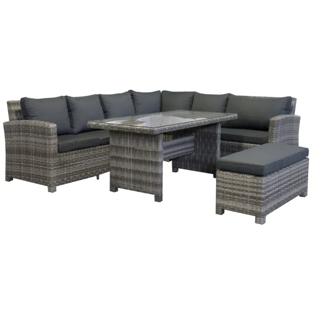 Intergard Parma loungeset antraciet