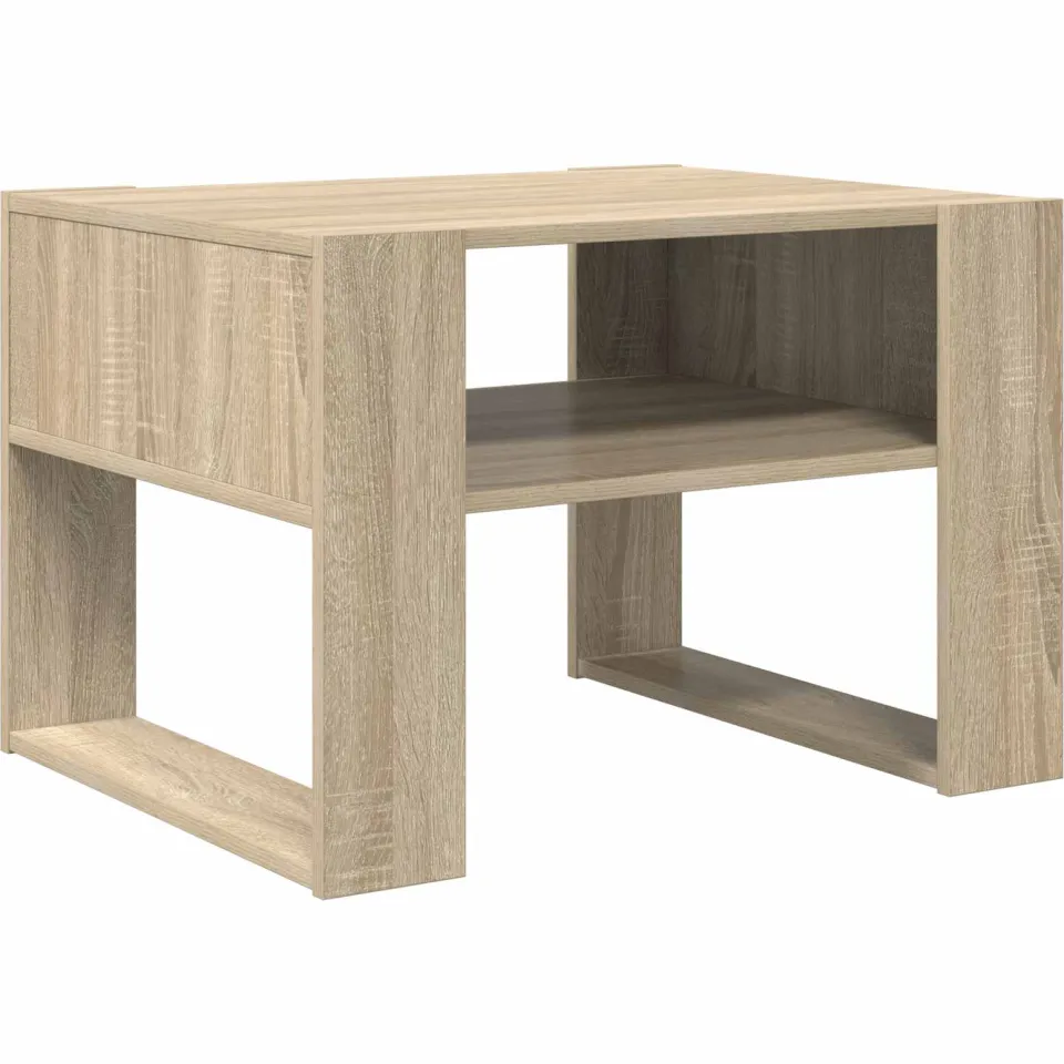 vidaXL Salontafel Sonoma Eiken 66 x 53 x 45 cm Bewerkt hout, foto 3