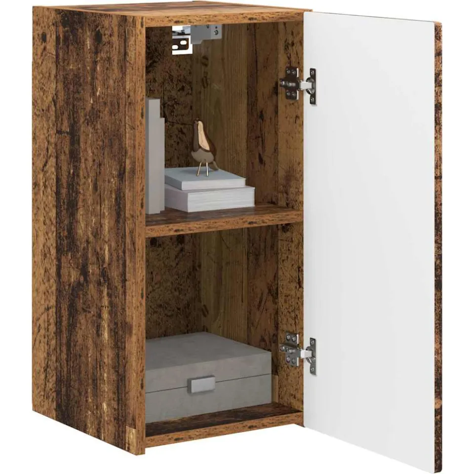 vidaXL TV Wandkast 30 x 31 x 60 cm Oud Hout Bewerkt hout Bruin