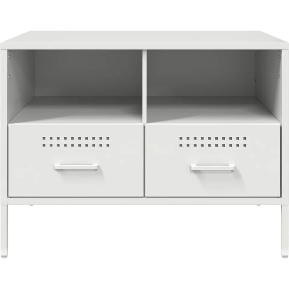 vidaXL Tv-meubel 68x39x50,5 cm staal wit, foto 4