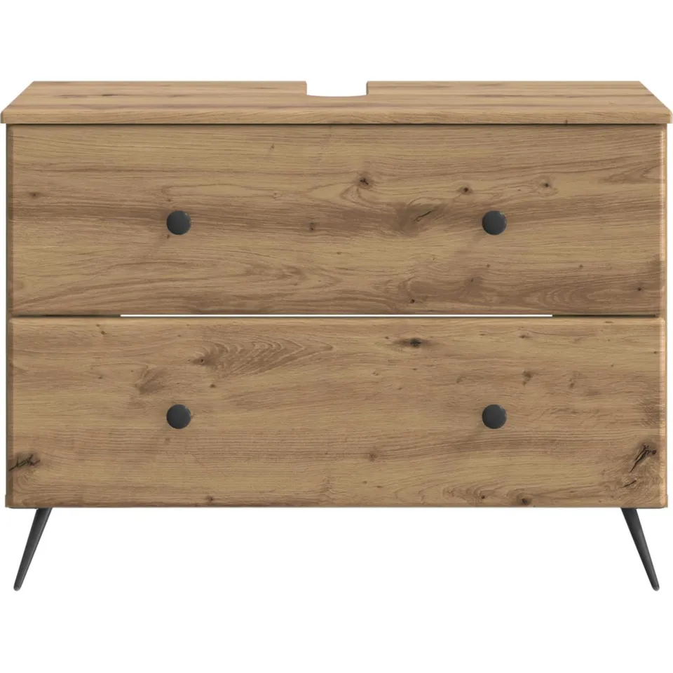 vidaXL Badkamer wastafelkast BREDA Artisanaal eiken 82 x 41 x 59 cm, foto 4