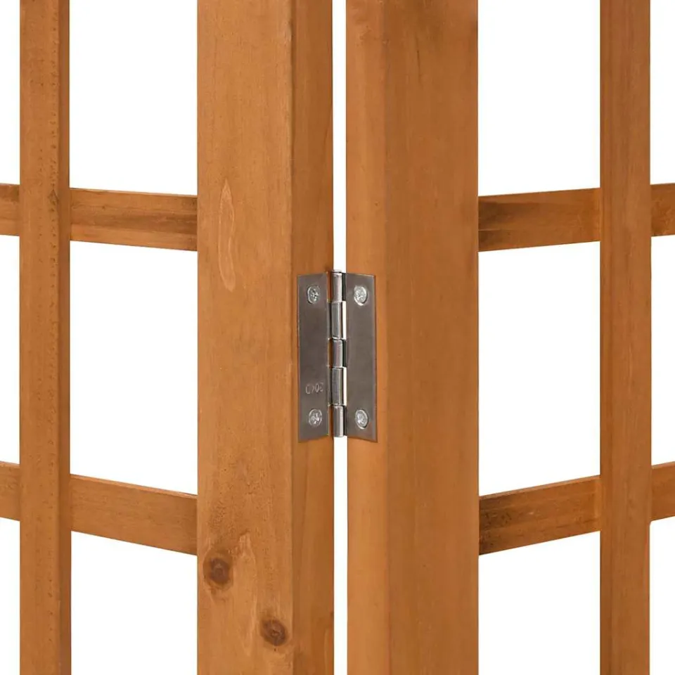 vidaXL Kamerscherm/trellis met 3 panelen 121x180,5 cm vurenhout bruin, foto 4
