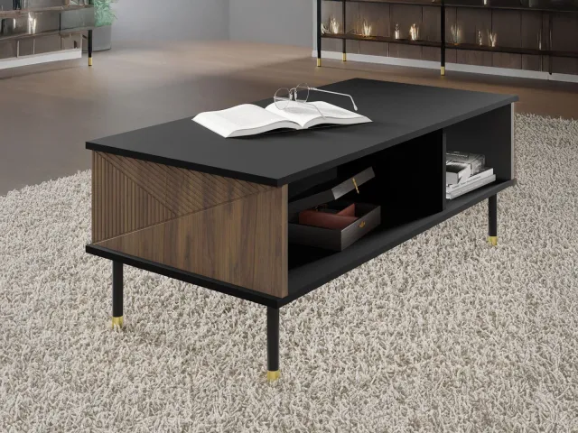 Mobistoxx Salontafel WOODKID 110 cm catania eik/zwart