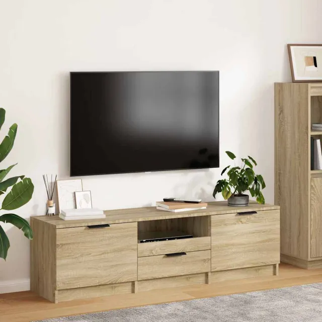 vidaXL Tv-meubel Sonoma eiken 140x35x40 cm bewerkt hout, foto 2