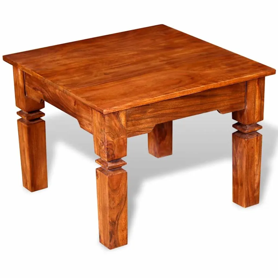 vidaXL Salontafel 60x60x45 cm massief hout Bruin