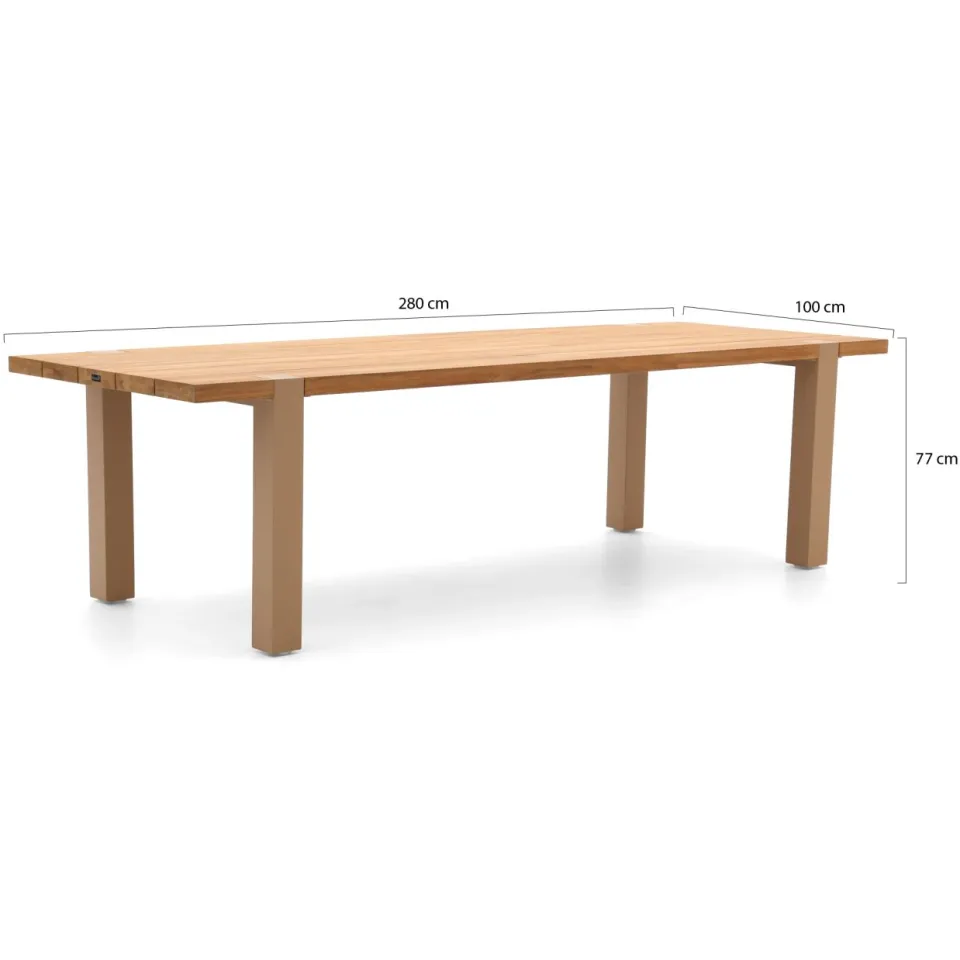 Hartman tuinmeubelen Hartman Sophie Studio/Almeria 280cm dining tuinset 7-delig taupe, foto 3