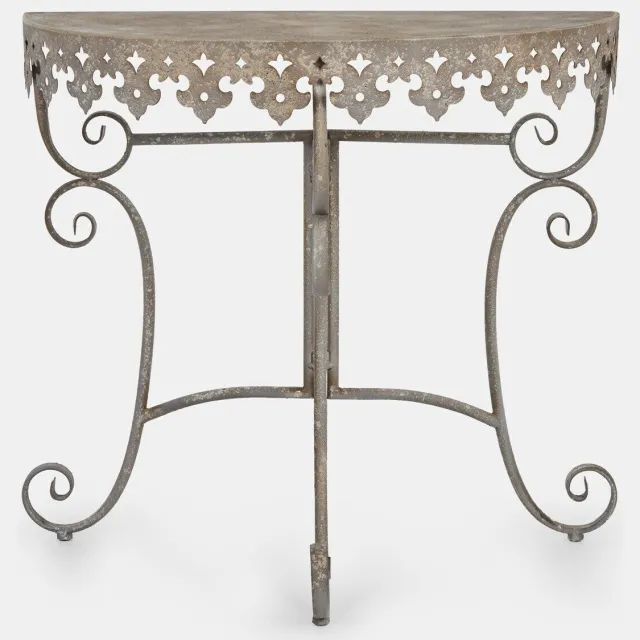 Loberon Wandtafel Irondela antiekbruin/crème