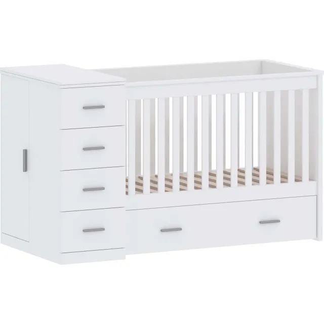 Born Lucky combi ledikant Memphis White
